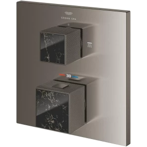 Изображение товара термостат для ванны grohe allure brilliant 24430al0 встраиваемый, темный графит матовый