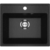 Кухонная мойка Uperwood Econ UPD-408 4910201234 49x42 см, черный матовый