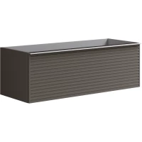 Тумба под раковину Onsen Pixel Charcoal Grey 68-BP-122-S2-M23 120 см, подвесная, угольно-серый матовый
