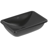 Раковина Villeroy & Boch Loop & Friends 4A5700R7 60,5x41 см, встраиваемая снизу, черный матовый