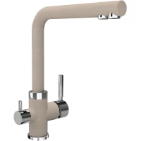 Смеситель для кухни Uperwood Quartz UPD-Q-03-02 с подключением к фильтру, бежевый