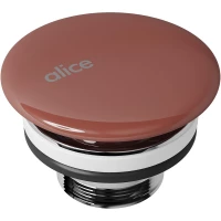 Выпуск для раковины Alice PIL00697 универсальный, табаско глянец
