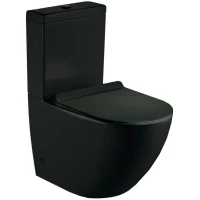 Унитаз-компакт Esbano Ripoll-C ESUNRIPOCMB безободковый, с сиденьем микролифт, черный матовый