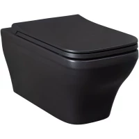 Унитаз подвесной Allen Brau Infinity 4.21011.31 безободковый, черный матовый