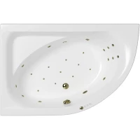 Акриловая ванна Whitecross Aquarella 0108.170110.100.ULTRA.BR 170x110 см L, с гидромассажем, угловая, белый