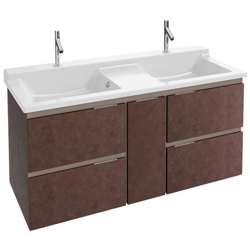 Тумба медный бетон 136 см 4 ящика и 1 дверца Jacob Delafon Soprano EB1332-N28 Тумба медный бетон 136 см 4 ящика и 1 дверца Jacob Delafon Soprano EB1332-N28