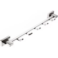 Планка с крючками Belz B90215-5 для ванны, хром