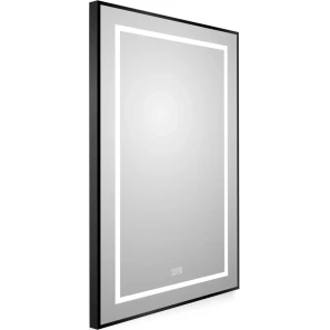 Изображение товара зеркало belbagno kraft spc-kraft-500-800-led-tch-warm-nero 50x80 см, с led-подсветкой, сенсорным выключателем, антизапотеванием, черный