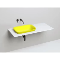 Раковина Salini S-Sense Marea 02 1802102GF 59,8x39,8 см, встраиваемая сверху, покраска по RAL глянец полностью