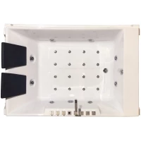 Акриловая гидромассажная ванна 184,5x122 см Royal Bath Triumph De Luxe RB665100DL