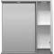 Зеркальный шкаф Brevita Balaton BAL-04080-01-01П 77,6x80 см R, с подсветкой, выключателем, белый матовый/серый матовый - 3