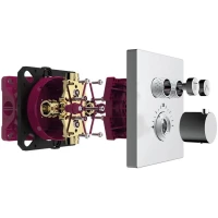 Термостат для ванны AQUAme AQM8801CR встраиваемый, хром