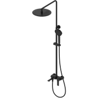 Душевая система Wonzon & Woghand Brilliant WW-88047079-MB 300 мм, со смесителем, черный матовый