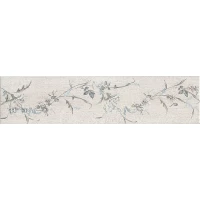 Керамогранит Kerama Marazzi Кантри Шик белый декорированный 9,9x40,2