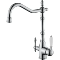 Смеситель для кухни Wonzon & Woghand WW-88458006-CR с подключением к фильтру, хром