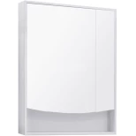 Изображение товара зеркальный шкаф 65x85 см белый глянец акватон инфинити 1a197002if010