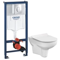 Комплект подвесной унитаз Cersanit City MZ-CITY-COn-S-DL + система инсталляции Grohe 38721001