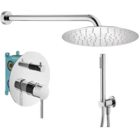 Душевой комплект Plumberia Selection IXO KITXO18CRKING 300 мм, со смесителем, хром