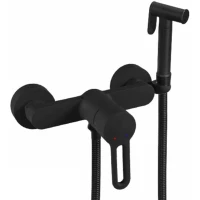 Гигиенический душ Shevanik S8105H-1 со смесителем, черный матовый