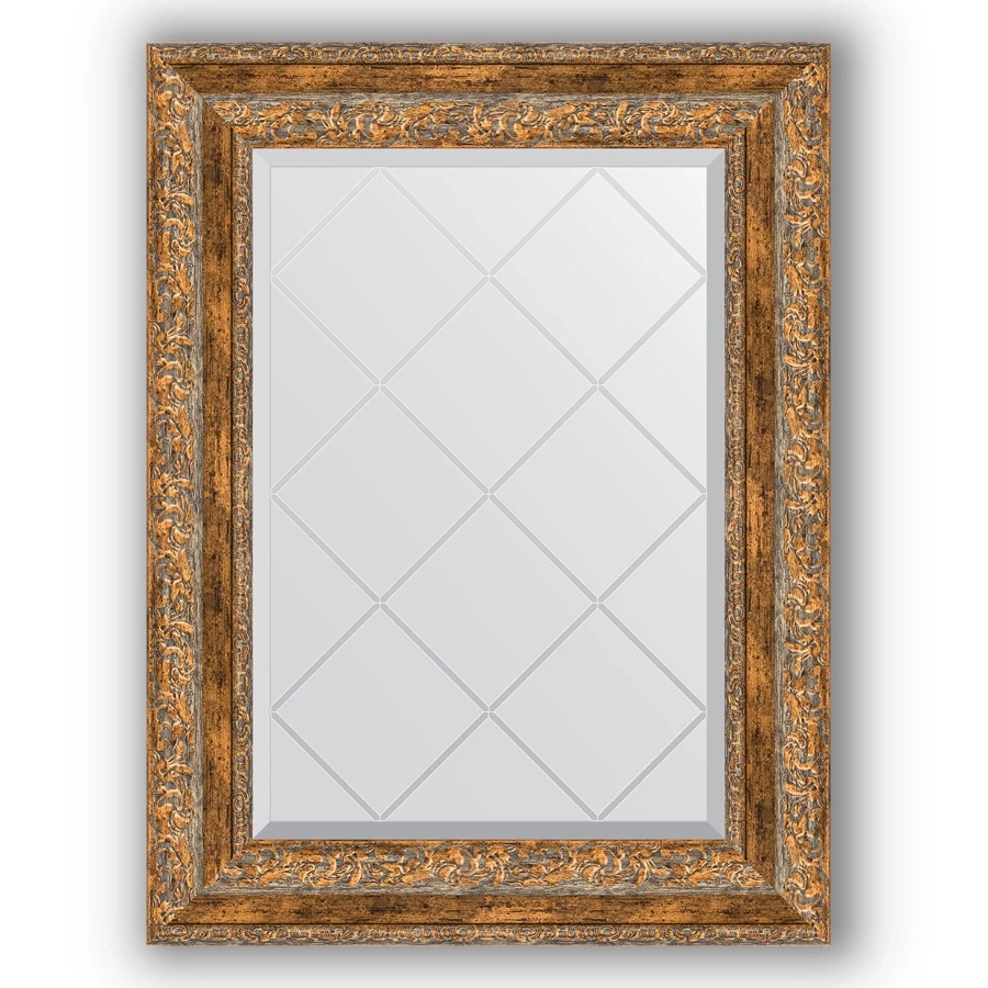 Зеркало 55x72 см виньетка античная бронза Evoform Exclusive-G BY 4015