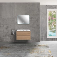 Комплект мебели натуральный дуб 81,5 см Vincea Gio VMC-2G800NO + VBS-13980 + VLM-2I800