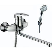 Смеситель для ванны D-Lin D146452-5 универсальный, с душевым гарнитуром, хром