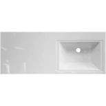 Изображение товара раковина misty даллас фр-0001528 120,2x48,2 см r, над стиральной машиной, белый
