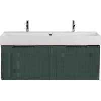 Тумба под раковину Cezares Premium 55450 120,4 см, подвесная, Plisse Verde Opaco