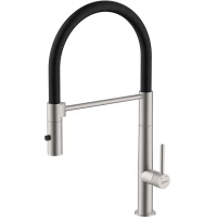 Смеситель для кухни Lemark Beluga LMF-8074B-BN с гибким изливом, никель матовый