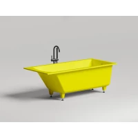 Ванна из литьевого мрамора Salini S-Stone Cascata 104123MF 169,8x75 см, покраска по RAL матовый полностью