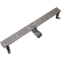 Душевой трап (лоток) Knotlor Storm SDRW0600LBS 60 см, с решеткой, перфорированный, нержавеющая сталь