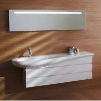 Тумба белый глянец 99,4 см 2 ящика Laufen Alessi One 4.2452.0.097.631.1