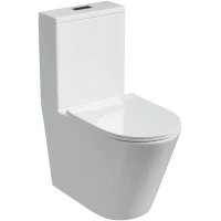 Унитаз-компакт Grossman GR-4458S безободковый, с сиденьем микролифт, белый