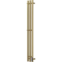 Полотенцесушитель электрический APEXTERMO Luna LN10112GLB 1090x152, диммер правый, золотой матовый