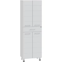 Пенал Санта Омега 507007 напольный, белый глянец