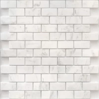 Мозаика Pietrine 7 Dolomiti bianco POL 23x48x7