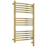 Полотенцесушитель электрический 800x500 золотой МЭМ правый, перемычка выгнутая Сунержа Богема 3.0 03-5803-8050