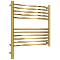 Полотенцесушитель электрический 600x600 золотой МЭМ левый Сунержа Флюид 3.0 03-5820-6060