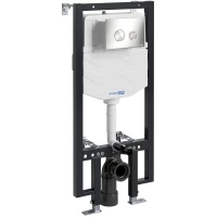Инсталляция для унитаза WasserKRAFT Vils 56 56TLT.010.ME.BN01 с кнопкой смыва, никель