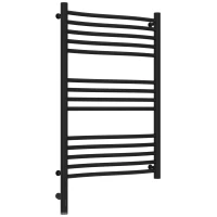 Полотенцесушитель электрический 800x500 черный матовый МЭМ левый Сунержа Флюид 3.0 31-5820-8050