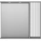 Зеркальный шкаф Brevita Balaton BAL-04090-01-01П 88,2x80 см R, с подсветкой, выключателем, белый матовый/серый матовый - 1