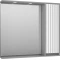 Зеркальный шкаф Brevita Balaton BAL-04090-01-01П 88,2x80 см R, с подсветкой, выключателем, белый матовый/серый матовый - 2