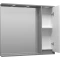 Зеркальный шкаф Brevita Balaton BAL-04090-01-01П 88,2x80 см R, с подсветкой, выключателем, белый матовый/серый матовый - 4