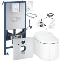 Комплект подвесной унитаз с функцией биде + система инсталляции Grohe Sensia Arena 120173