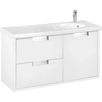 Тумба с раковиной белый глянец 100 см Roca Etna 857302806 + 327009000