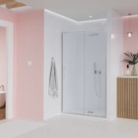 Душевая дверь Veconi Evo E1-CH-170-01-C9 170 см, профиль хром, стекло прозрачное