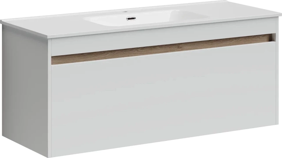 Комплект мебели белый глянец 121 см Sancos Smart SM120-1W + CN7006 + CI1200 SET/SM120-1W/CN7006/CI1200 - фото 4