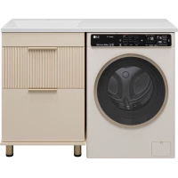 Тумба под раковину Brevita Enfida ENF-07060-032Я 57,6 см, напольная, над стиральной машиной, бежевый матовый