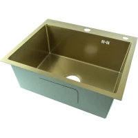 Кухонная мойка Fmark FSC6050C 60x50 см, золотой матовый