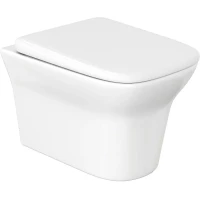 Унитаз подвесной Ceruttispa Ami Aria CT8780 безободковый, с сиденьем микролифт, белый